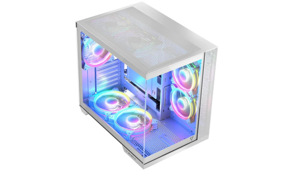 Корпус Modecom VOLCANO PANORAMA APEX ARGB 5F MIDI WHITE без БЖ ATX - 632245