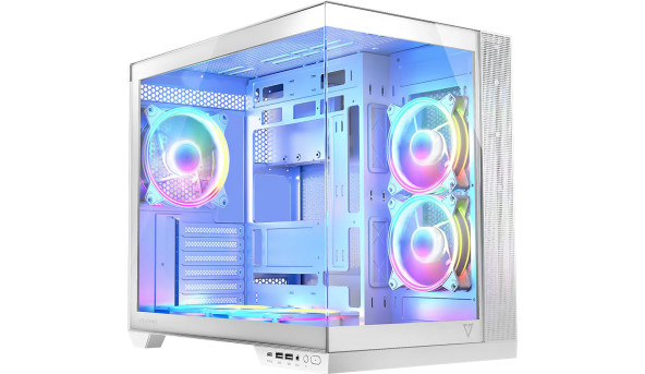 Корпус Modecom VOLCANO PANORAMA APEX ARGB 5F MIDI WHITE без БЖ ATX
