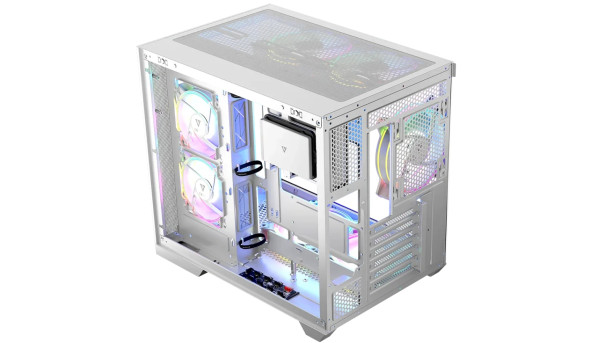 Корпус Modecom VOLCANO PANORAMA APEX ARGB 5F MIDI WHITE без БЖ ATX - 632245