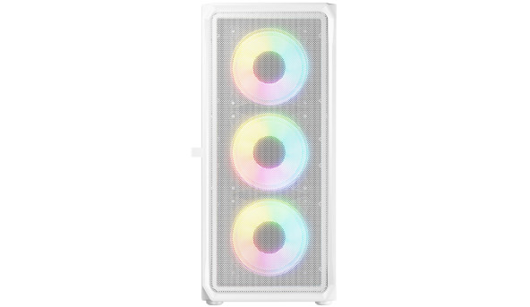 Корпус LogicConcept PORTOS MESH+GLASS ARGB fans 4x120mm WHITE без БЖ ATX - 632246