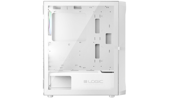 Корпус LogicConcept PORTOS MESH+GLASS ARGB fans 4x120mm WHITE без БЖ ATX - 632246