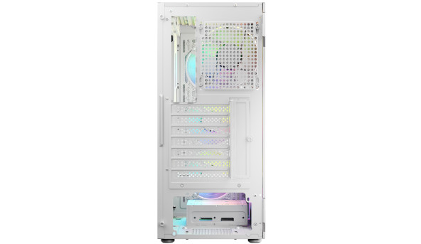 Корпус LogicConcept PORTOS MESH+GLASS ARGB fans 4x120mm WHITE без БЖ ATX - 632246