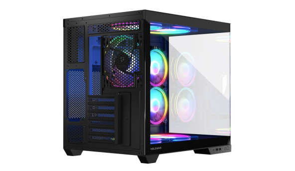 Корпус Modecom VOLCANO PANORAMA APEX ARGB 5F MIDI GREY без БЖ ATX - 632247
