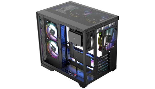 Корпус Modecom VOLCANO PANORAMA APEX ARGB 5F MIDI GREY без БЖ ATX - 632247