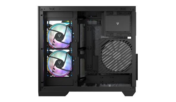 Корпус Modecom VOLCANO PANORAMA APEX ARGB 5F MIDI GREY без БЖ ATX - 632247