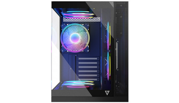 Корпус Modecom VOLCANO PANORAMA APEX ARGB 5F MIDI GREY без БЖ ATX - 632247