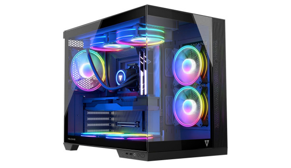 Корпус Modecom VOLCANO PANORAMA APEX ARGB 5F MIDI GREY без БЖ ATX - 632247