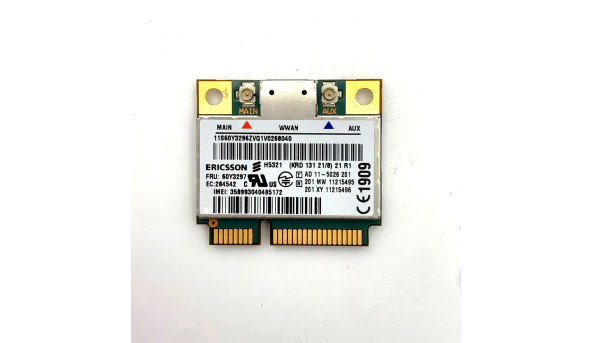 Модем 3G к ноутбуку Lenovo ThinkPad X230 W530 T430 L420 L421 l520 E435 X220i 04W3786 60Y3297 Б/У - 632330