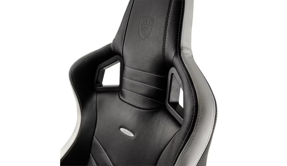 Крісло ігрове Noblechairs EPIC Real Leather Black-White-Red - 632334