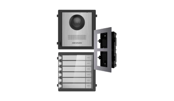 Комплект модулей Hikvision DS-KD8003-IME1NS + DS-KD-ACF2/Plastic + DS-KD-KK/S