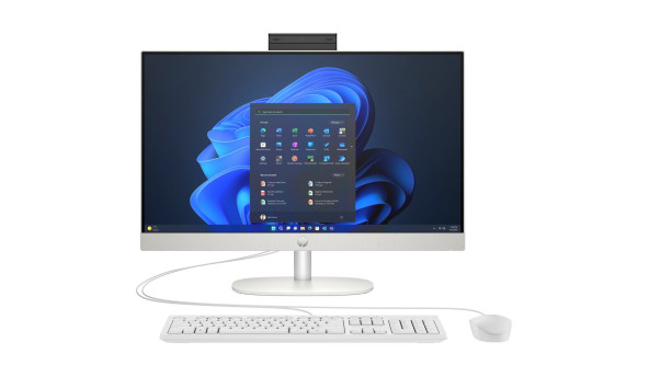 Моноблок 23.8'' HP ProOne 245 G10 Ryzen7-7730U/16Gb/SSD512Gb/K&M/Cam/WiFi/W11P64/Shell White/3y.w