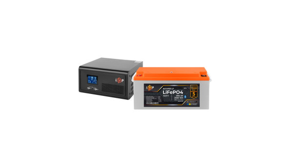 Комплект резервного питания LP(LogicPower) ИБП + литиевая (LiFePO4) батарея (UPS В1500 + АКБ LiFePO4 2560W)