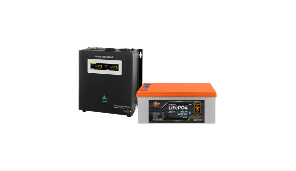 Комплект резервного питания LP(LogicPower) ИБП + литиевая (LiFePO4) батарея (UPS В1500 + АКБ LiFePO4 4096W)