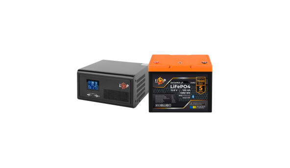 Комплект резервного живлення LP(LogicPower) ДБЖ + літієва (LiFePO4) батарея (UPS В1500 + АКБ LiFePO4 1280W) - 632700