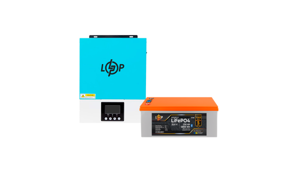 Комплект резервного живлення LP(LogicPower) ДБЖ + літієва (LiFePO4) батарея (UPS W3000 + АКБ LiFePO4 5888W) - 632851