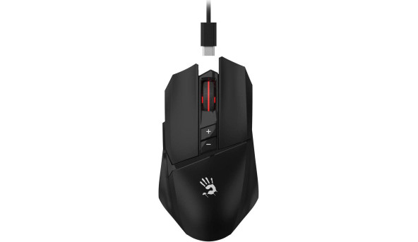 Мишка A4-Tech Bloody R36 Ultra, бездротова, 7кн, 12000 dpi, чорна - 633078