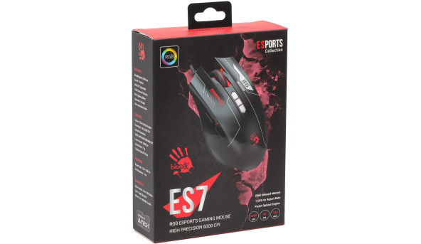 Мишка A4Tech ES7 Bloody, USB чорна - 633079