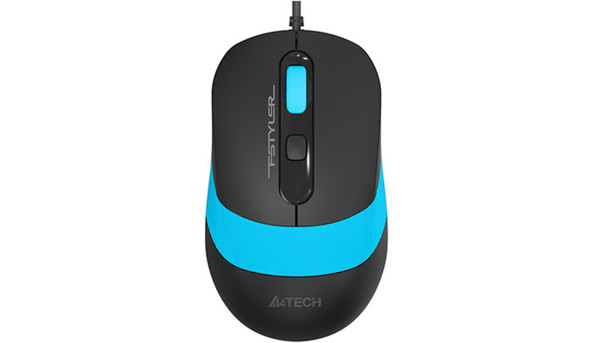 Мишка A4-Tech Fstyler FM10, 4 кн., 1600 dpi, чорно-блакитна