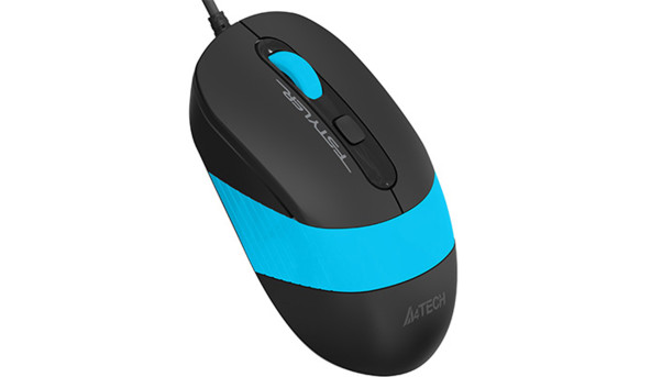 Мишка A4-Tech Fstyler FM10, 4 кн., 1600 dpi, чорно-блакитна - 633085