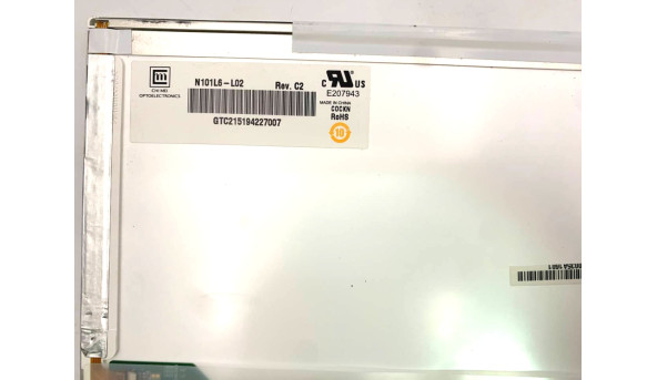 Матриця для ноутбука N101L6-L02 REV.C2 Chi Mai Innolux 10.1" 1024x600 LED 40 pin Б/В - 633509