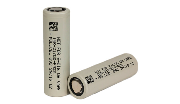 Аккумулятор Li-ion 4,2Ah 3.7V 21700 Molicel INR21700-P42A - 633511