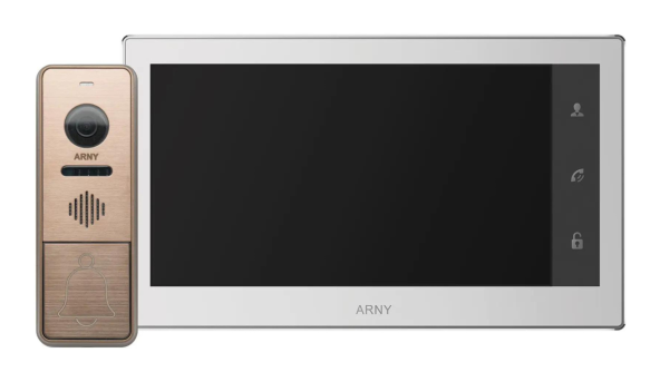 Комплект домофонный ARNY AVD-7430 (AVD-740 2Мп 7" IPS + AVP-NG430 2Мп), White + Brown