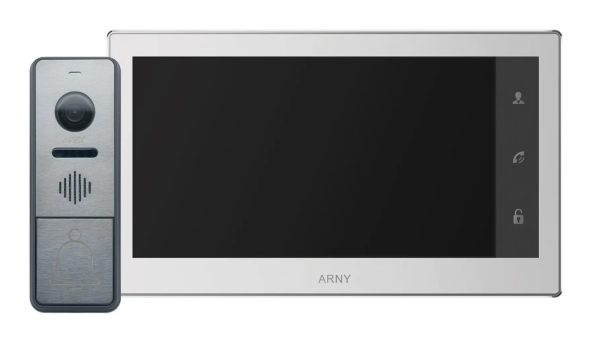 Комплект домофонный ARNY AVD-7430 (AVD-740 2Мп 7" IPS + AVP-NG430 2Мп), White + Graphite