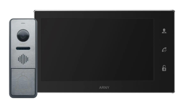 Комплект домофонный ARNY AVD-7430 (AVD-740 2Мп 7" IPS + AVP-NG430 2Мп), Black + Graphite