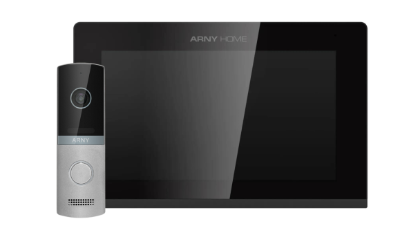 Комплект домофонный ARNY AVD-7423A (AVD-742A 7" Wi-Fi IPS + AVP-NG230 2Мп), Black + Silver