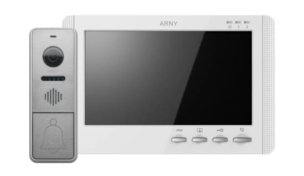 Комплект домофонный ARNY AVD-7942 (AVD-709MD + AVP-NG420 1Мп), White + Silver
