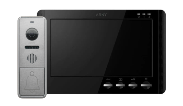 Комплект домофонный ARNY AVD-7942 (AVD-709MD + AVP-NG420 1Мп), Black + Silver