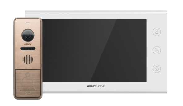 Комплект домофонный ARNY AVD-7342A Wi-Fі (AVD-731A 2Мп Wi-Fі + AVP-NG420 1Мп), White + Bronze