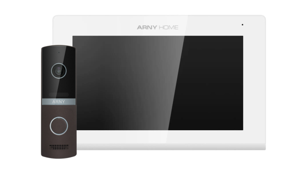 Комплект домофонный ARNY AVD-7423A Wi-Fi (AVD-742A 7" Wi-Fi IPS + AVP-NG230 2Мп), White + Brown