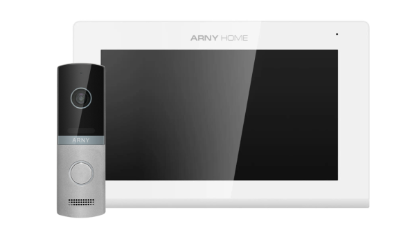 Комплект домофонный ARNY AVD-7423A Wi-Fi (AVD-742A 7" Wi-Fi IPS + AVP-NG230 2Мп), White + Silver