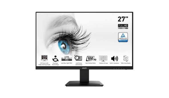 TFT 27" MSI PRO MP273A FHD 1ms 100Hz 178/17 8 /VGA/DP/HDMI/колонки 2*3W