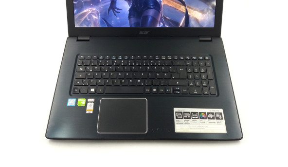 Игровой ноутбук Acer Aspire E5-774G Core I5-7200U 8 RAM 128 SSD 320 HDD NVIDIA GeForce 940MX [17.3"] - Б/У - 634115