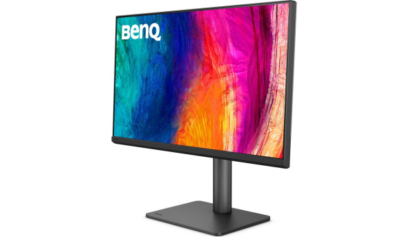 TFT 27" BenQ PD2706QN, QHD, IPS, HDMI, DP, USB-C, HAS, Pivot, колонки, темно сірий - 634178