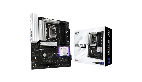 AsRock B860 Pro RS (1851/B860, 4*DDR5, 2*PCIex16, HDMI/DP, 4xSATA, 3xM.2, 2.5Glan, 7.1ch, ATX) - 634290