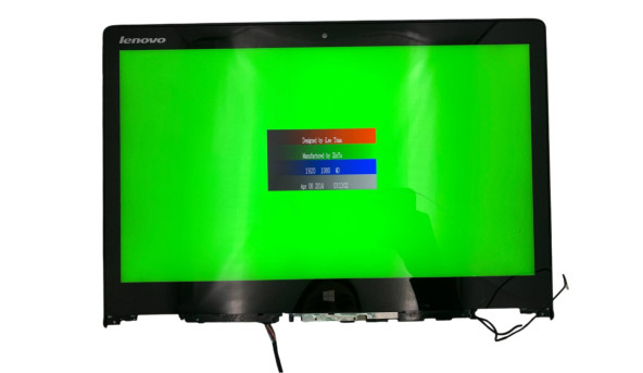 Матриця (тачскрін) 5D10H41975 NV140FHM-A10 14.0" 1920x1080 LCD IPS 30 pin для ноутбука Lenovo Yoga 3 Б/В - 634726
