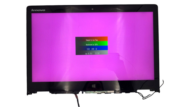 Матриця (тачскрін) 5D10H41975 NV140FHM-A10  14.0" 1920x1080 LCD IPS  30 pin для ноутбука Lenovo Yoga 3 Б/В