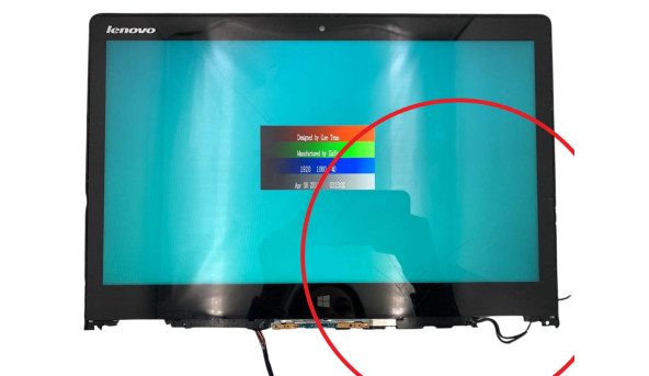 Матрица (тачскрин) 5D10H41975 NV140FHM-A10 14.0" 1920x1080 LCD IPS 30 pin к ноутбуку Lenovo Yoga 3 Б/У - 634727
