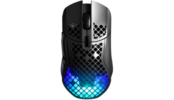 Мишка SteelSeries Aerox 5 Wireless RGB, 18000dpi., 9кн., чорна