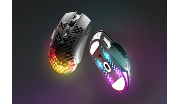 Мишка SteelSeries Aerox 5 Wireless RGB, 18000dpi., 9кн., чорна - 634918
