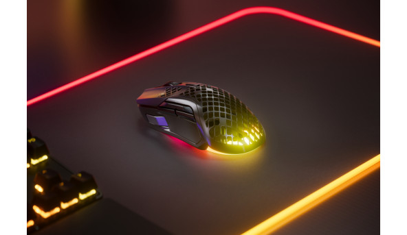 Мишка SteelSeries Aerox 5 Wireless RGB, 18000dpi., 9кн., чорна - 634918