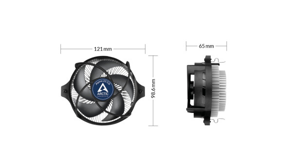 Вентилятор для процесора Arctic Cooling Alpine 23 CO AMD (AM4/AM5) - 634924