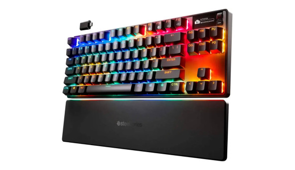 Клавіатура ігрова оптична SteelSeries Apex Pro TKL WL Gen 3 UA HyperMagnetic, OmniPoint 2.0, OLED - 634926