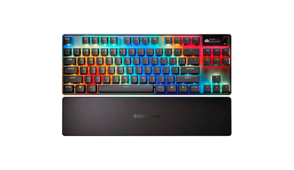 Клавіатура ігрова оптична SteelSeries Apex Pro TKL WL Gen 3 UA HyperMagnetic, OmniPoint 2.0, OLED - 634926