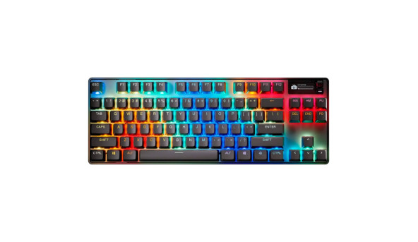 Клавіатура ігрова оптична SteelSeries Apex Pro TKL WL Gen 3 UA HyperMagnetic, OmniPoint 3.0, OLED