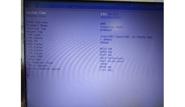 Материнська плата для Dell Inspiron 3521 VAW01 LA-9101P INTEL Core i5-3337U AMD 1310 Б/В - 635413
