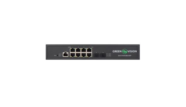 Комутатор мережевий POE GV-019-M-08G+SFP - 635637